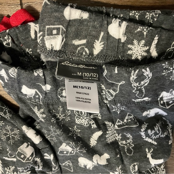 SET 3 Pc Boys Sz 10-12 Christmas PJs Set Hooded Robe Bundle - Picture 5 of 9